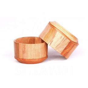 Shrayati Wooden Small Bowls, Pack of 4