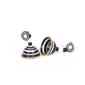 Shrayati Paper Jewellery Earings D35, Set of 2 Pcs.